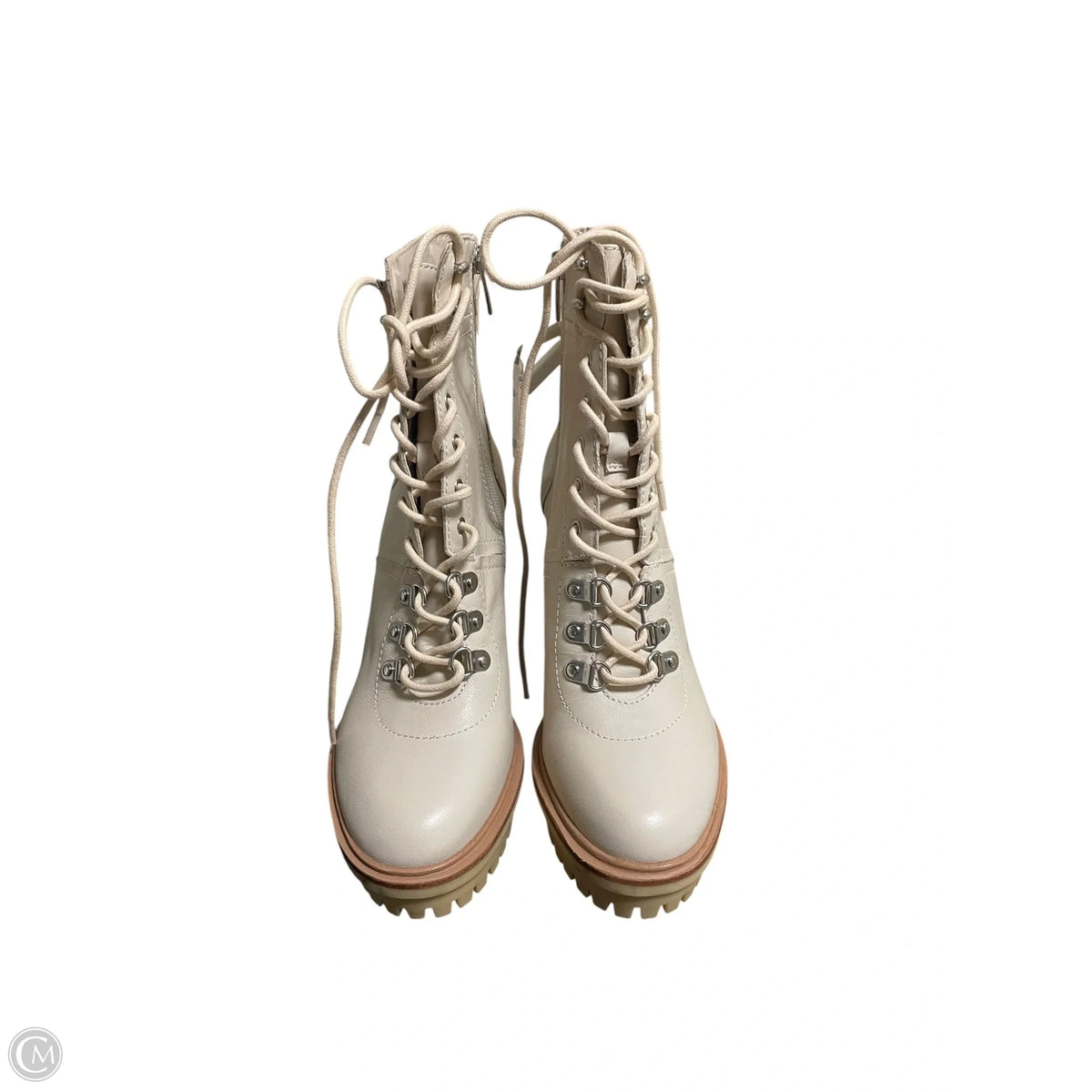 Boots Ankle Heels By Vince Camuto In Tan, Size: 8