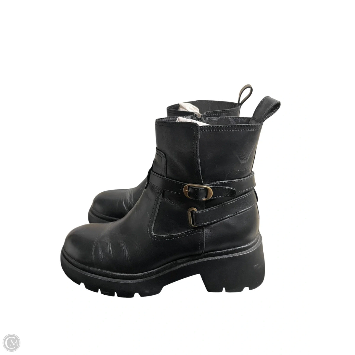 Boots Ankle Flats By Steve Madden In Black, Size: 8