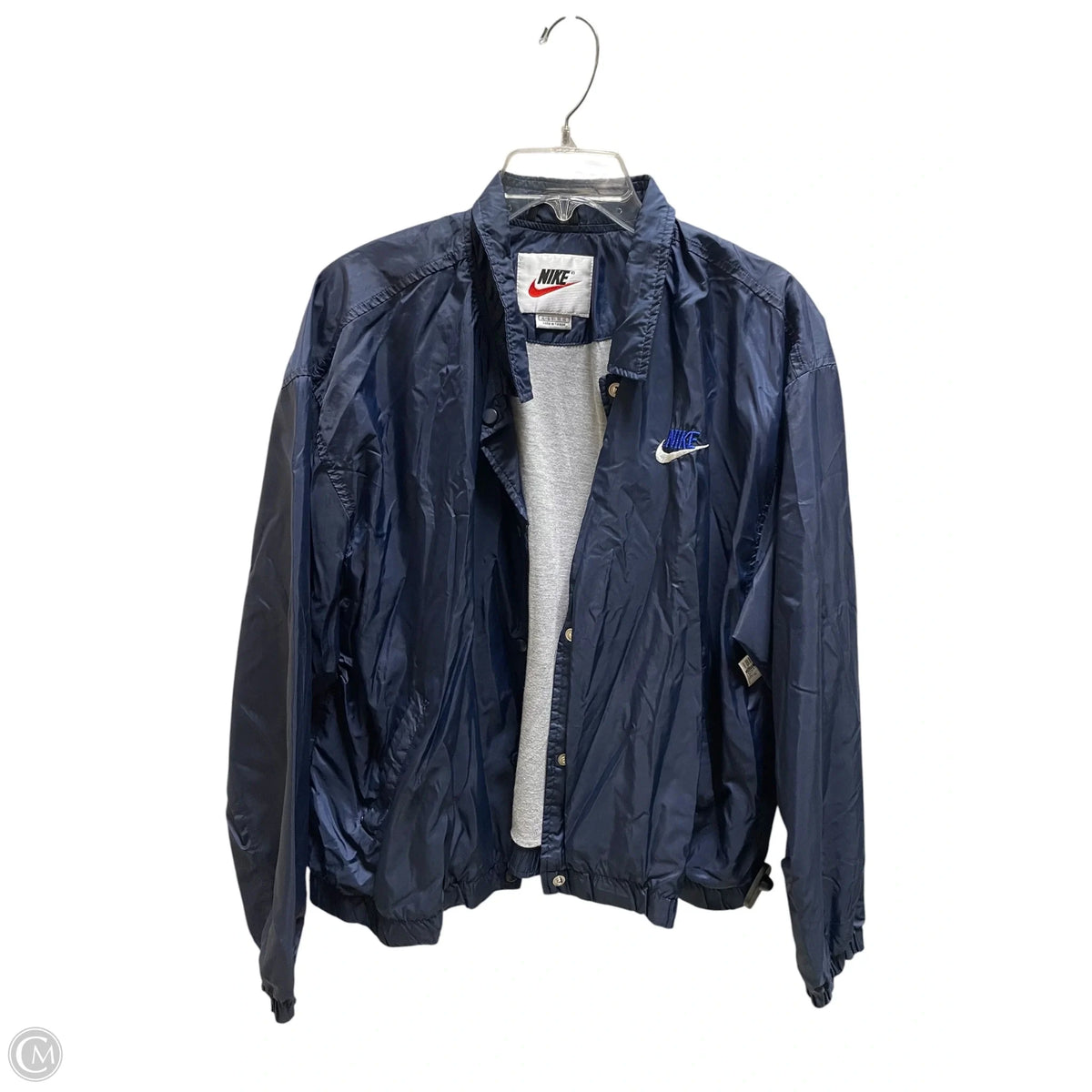 Athletic Jacket By Nike In Navy, Size: Xl