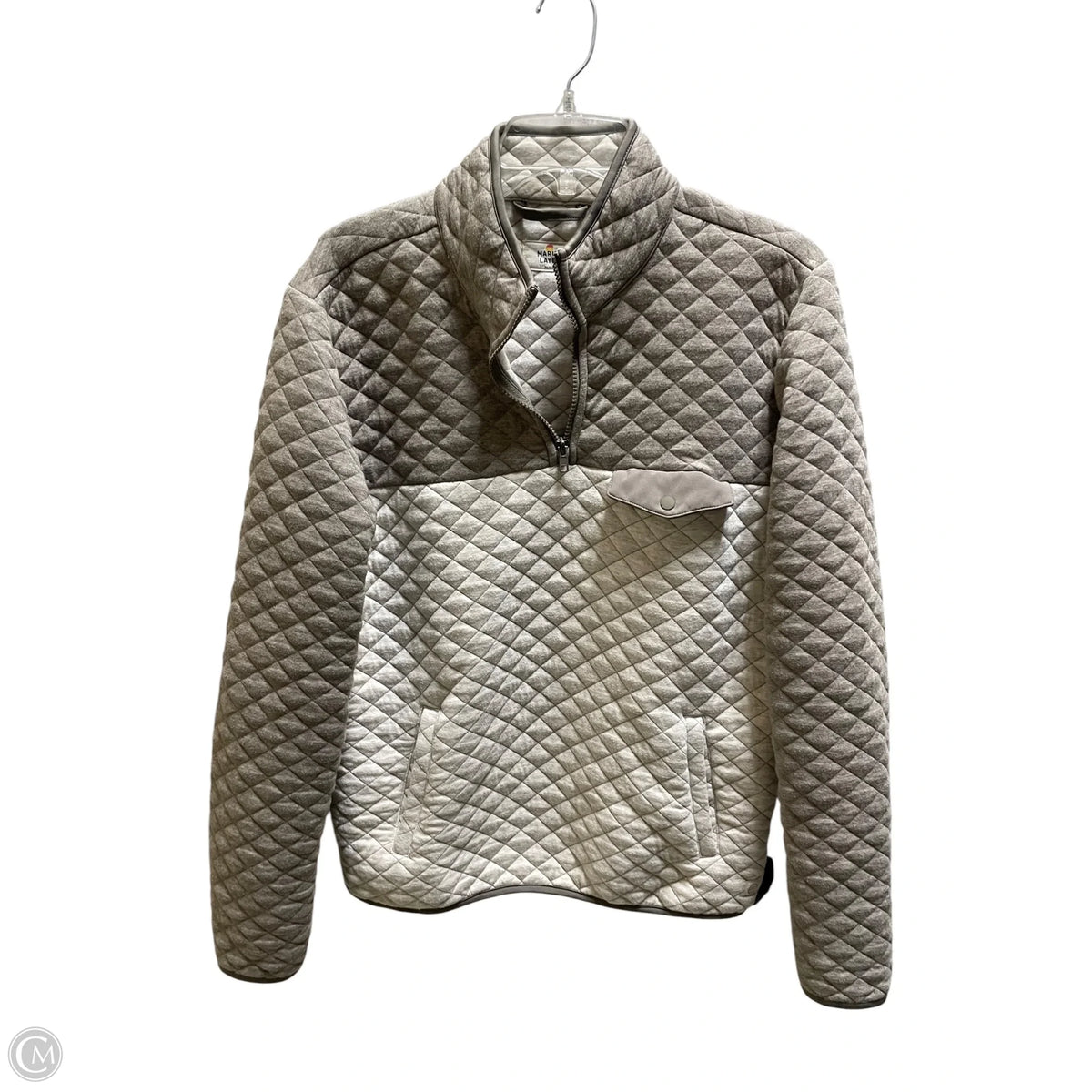Sweatshirt Collar By Marine Layer In Brown, Size: M