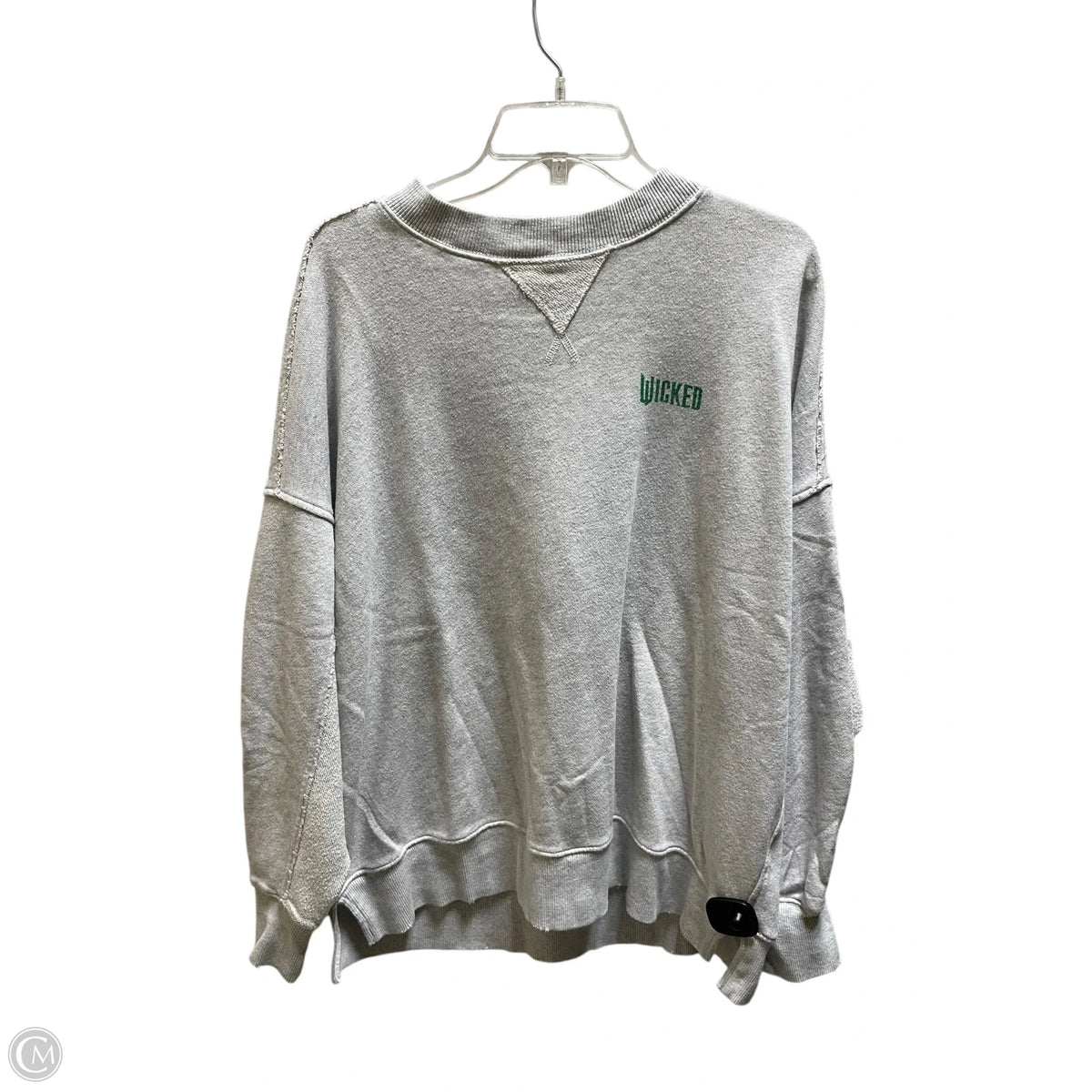 Sweatshirt Collar By Aerie In Grey, Size: M