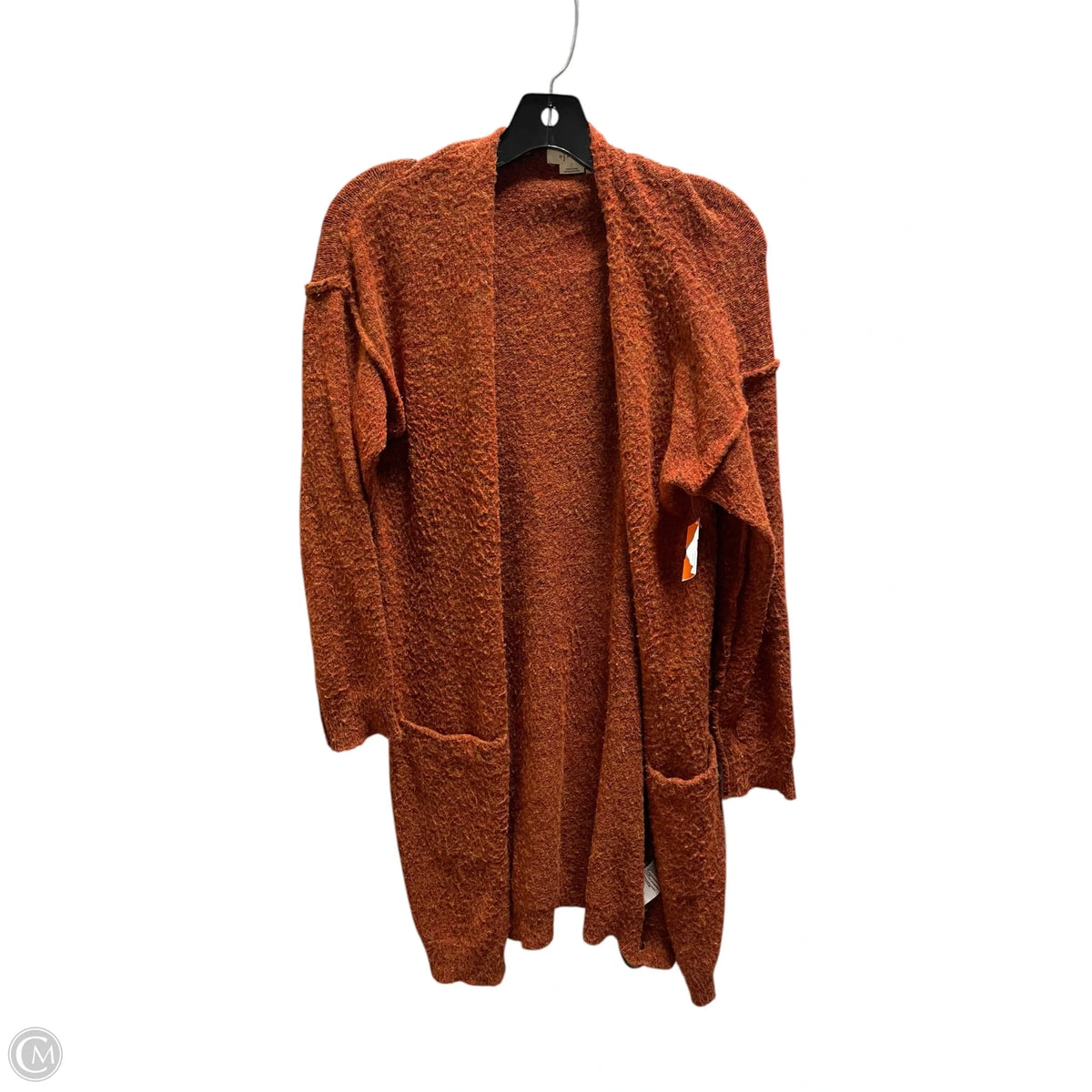 Sweater Cardigan By Anthropologie In Orange, Size: Xs