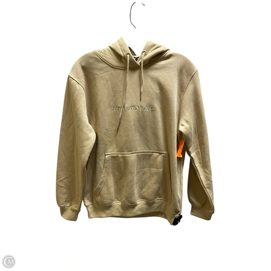 Sweatshirt Hoodie By Pretty Little Thing In Tan, Size: S