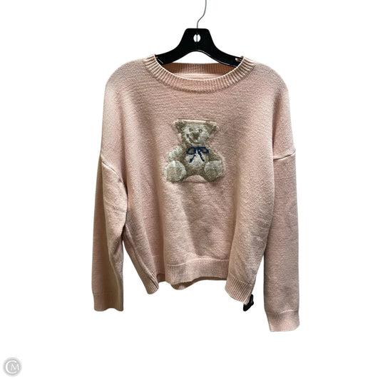 Sweater By Clothes Mentor In Pink, Size: L