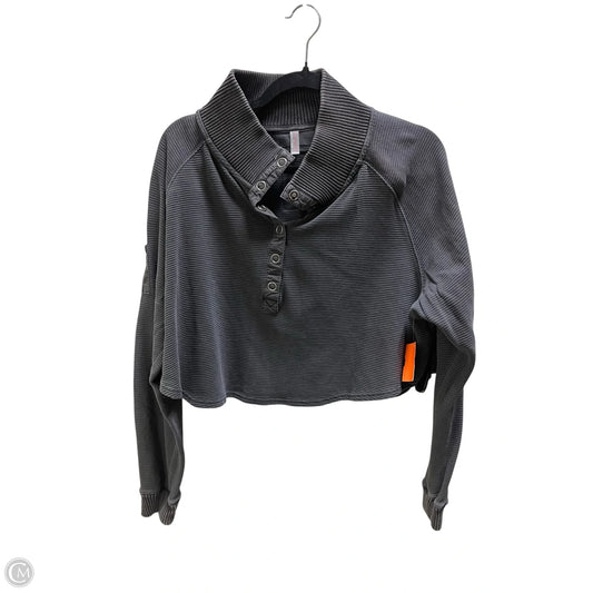 Athletic Sweatshirt Collar By Free People In Grey, Size: S