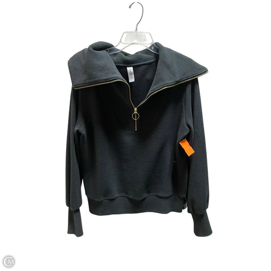 Athletic Sweatshirt Collar By Varley In Black, Size: S