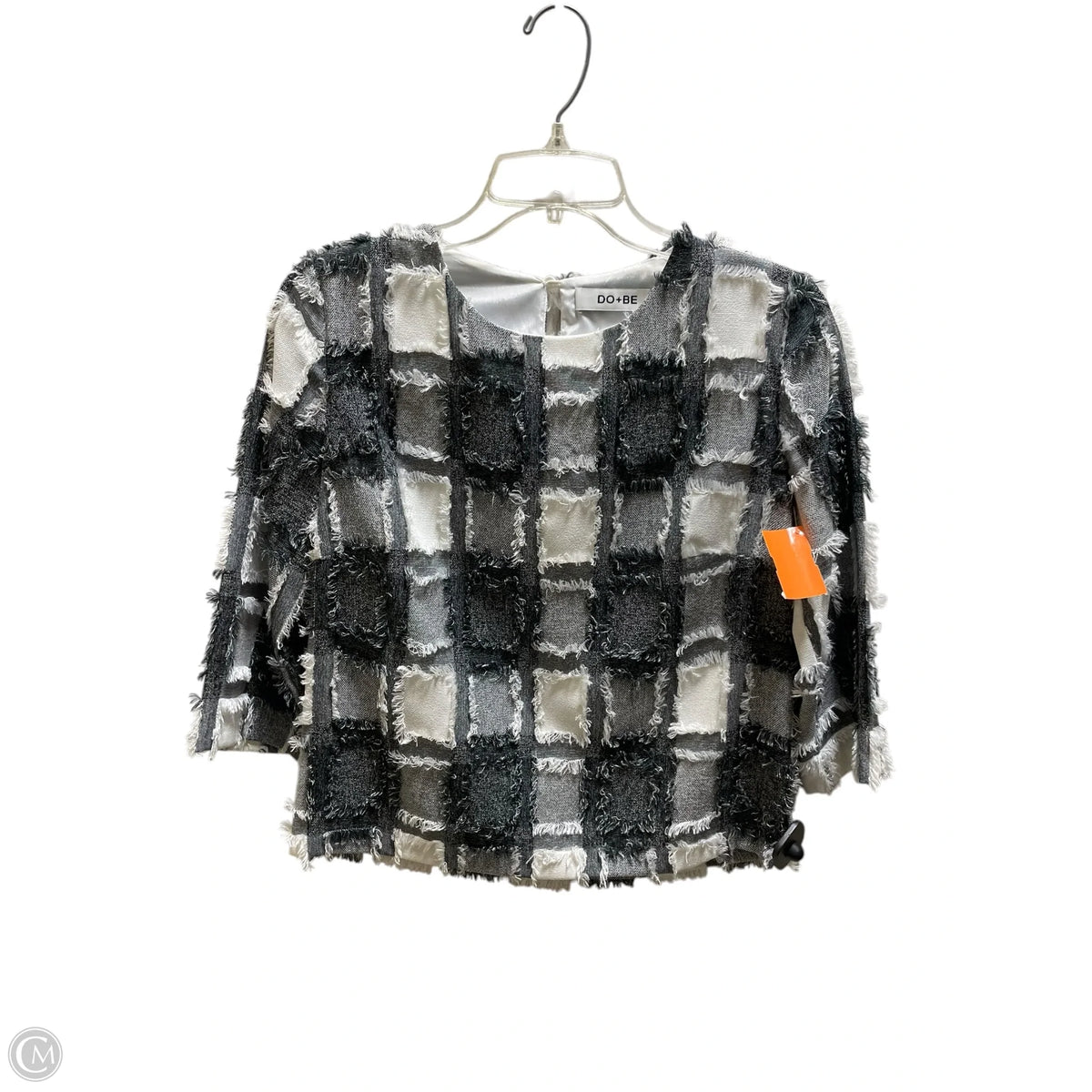 Top Long Sleeve By Do + Be In Plaid Pattern, Size: S