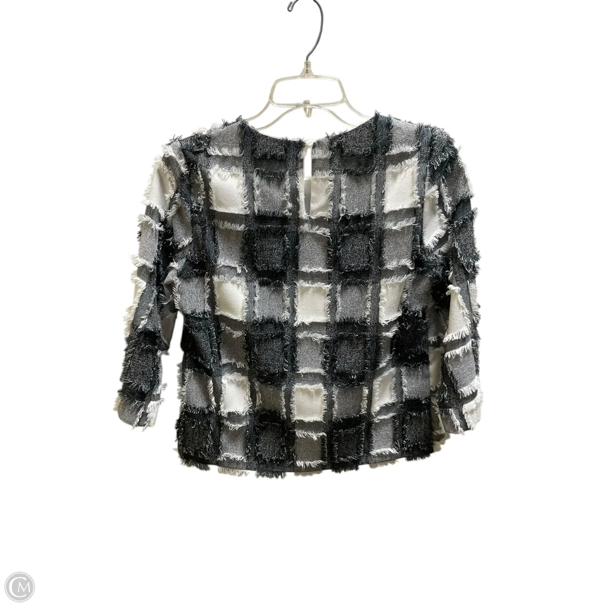 Top Long Sleeve By Do + Be In Plaid Pattern, Size: S