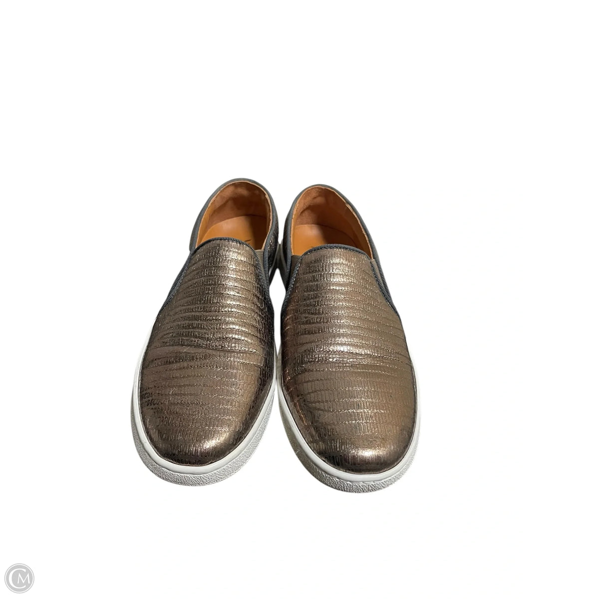 Shoes Designer By Frye In Gold, Size: 6