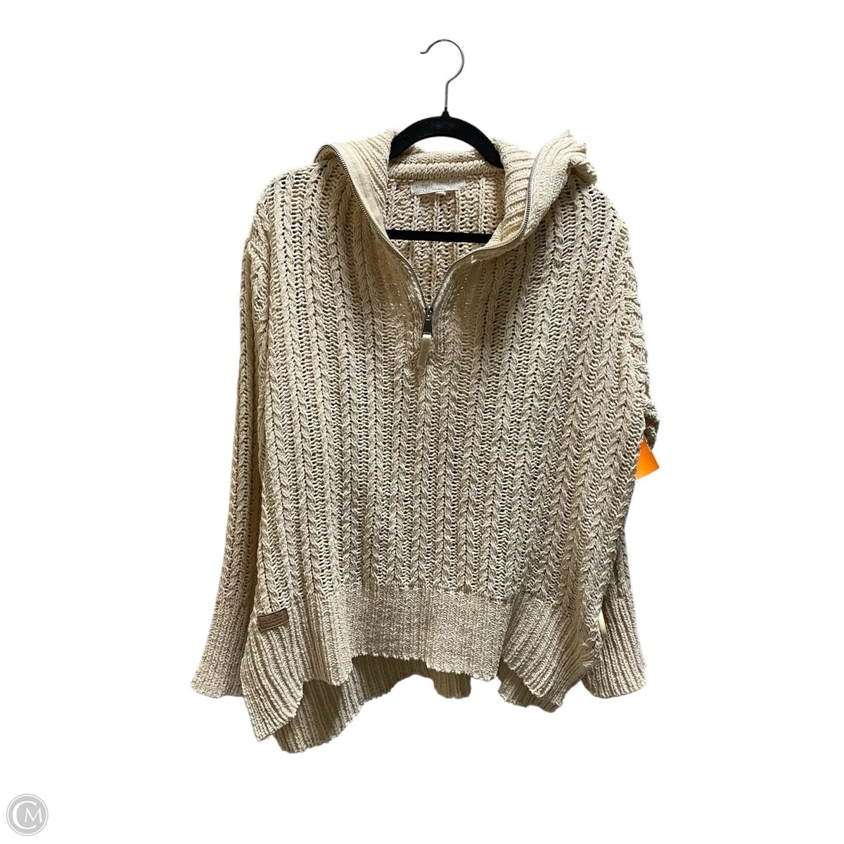 Sweater By Simply Southern In Cream, Size: Xl