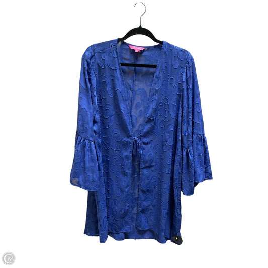 Cardigan Designer By Lilly Pulitzer In Blue, Size: Xl