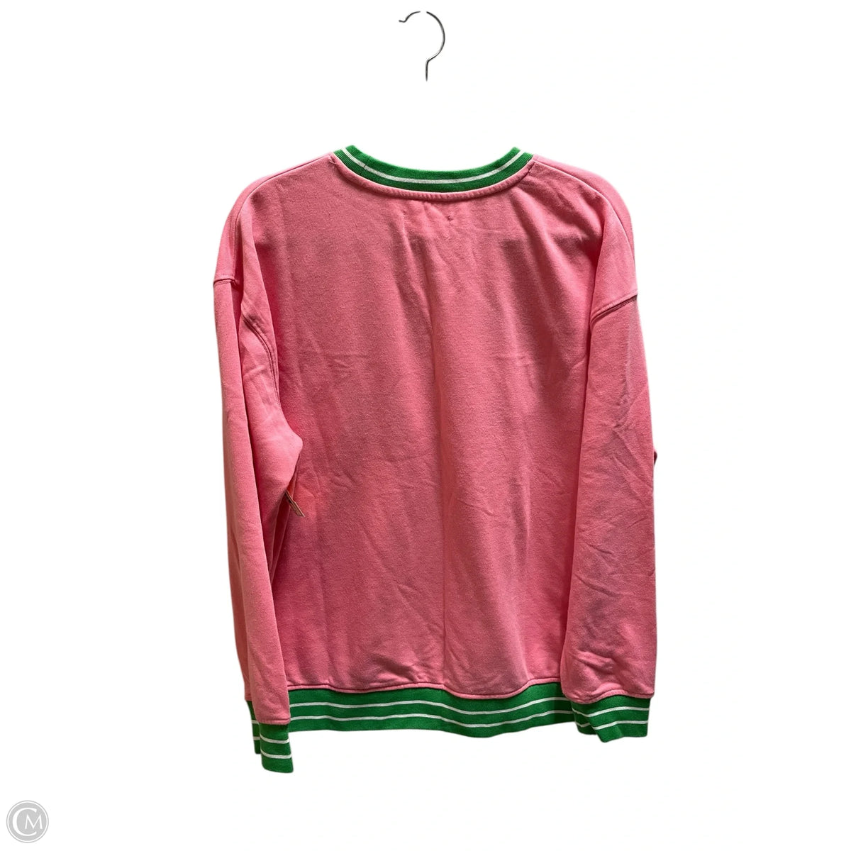Sweatshirt Crewneck By Simply Southern In Pink, Size: L