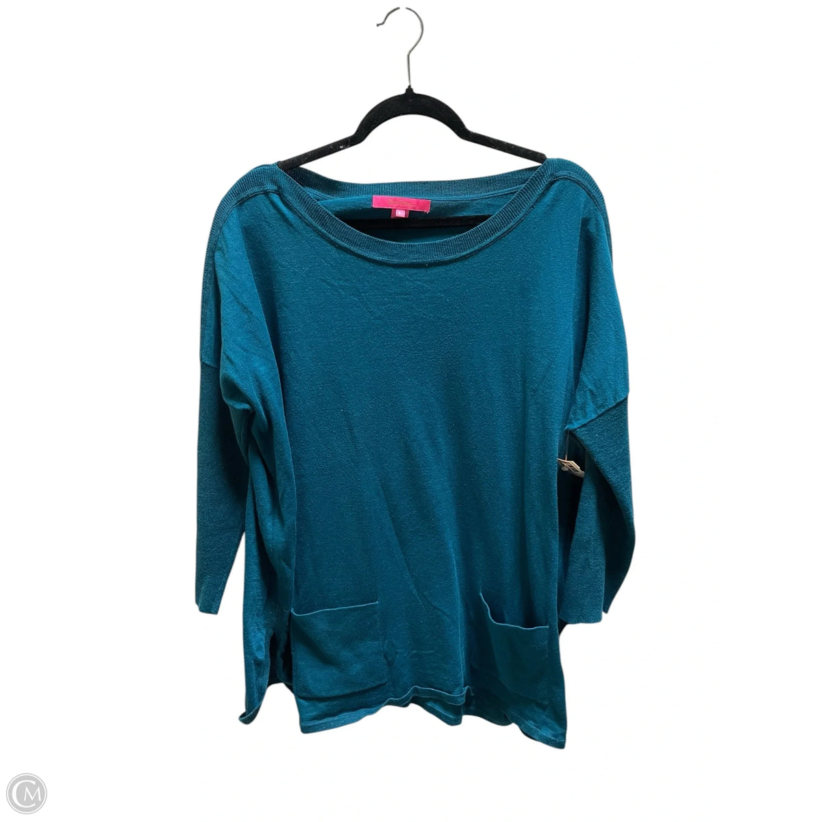 Top Long Sleeve Designer By Lilly Pulitzer In Teal, Size: L