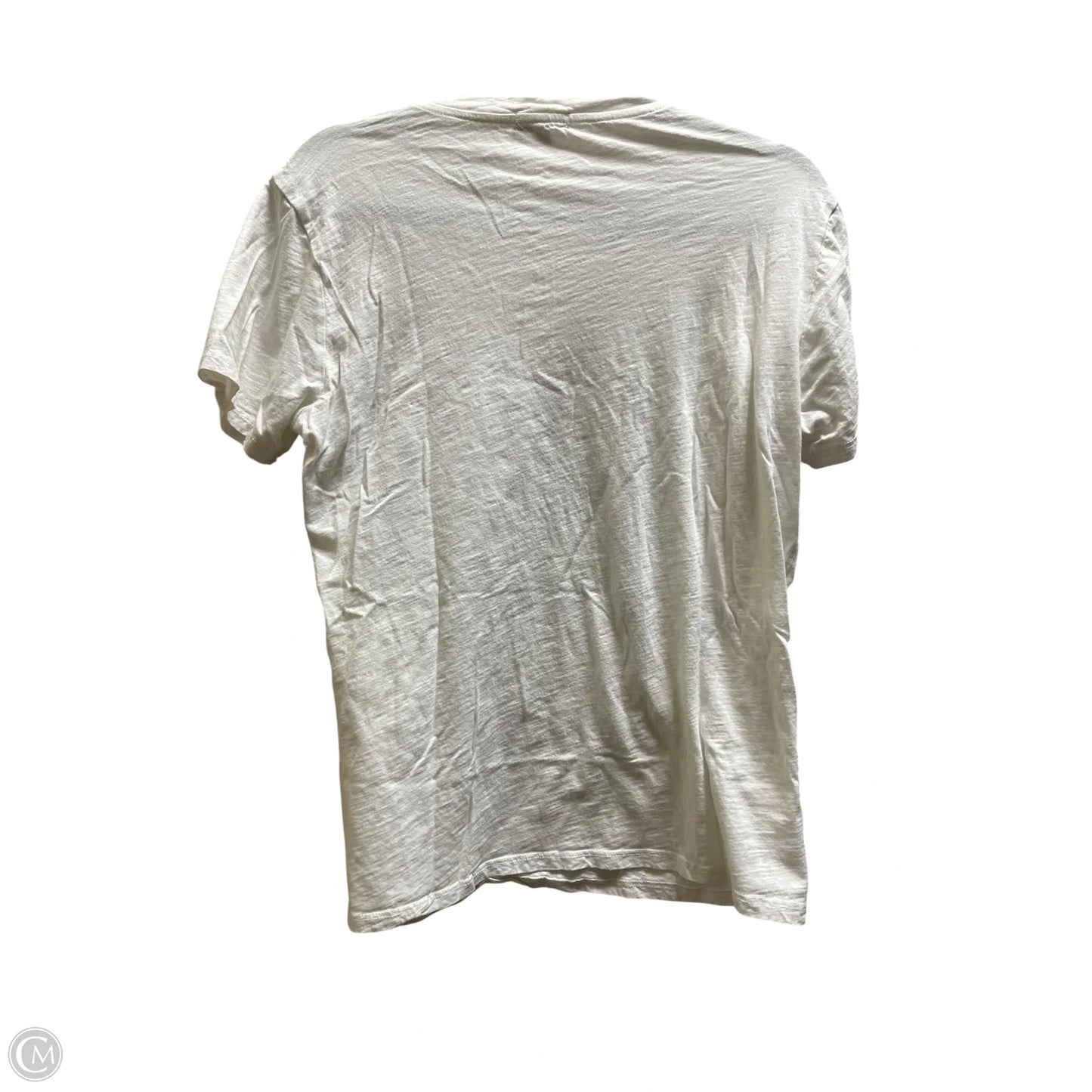 Top Short Sleeve By Originality In White, Size: L