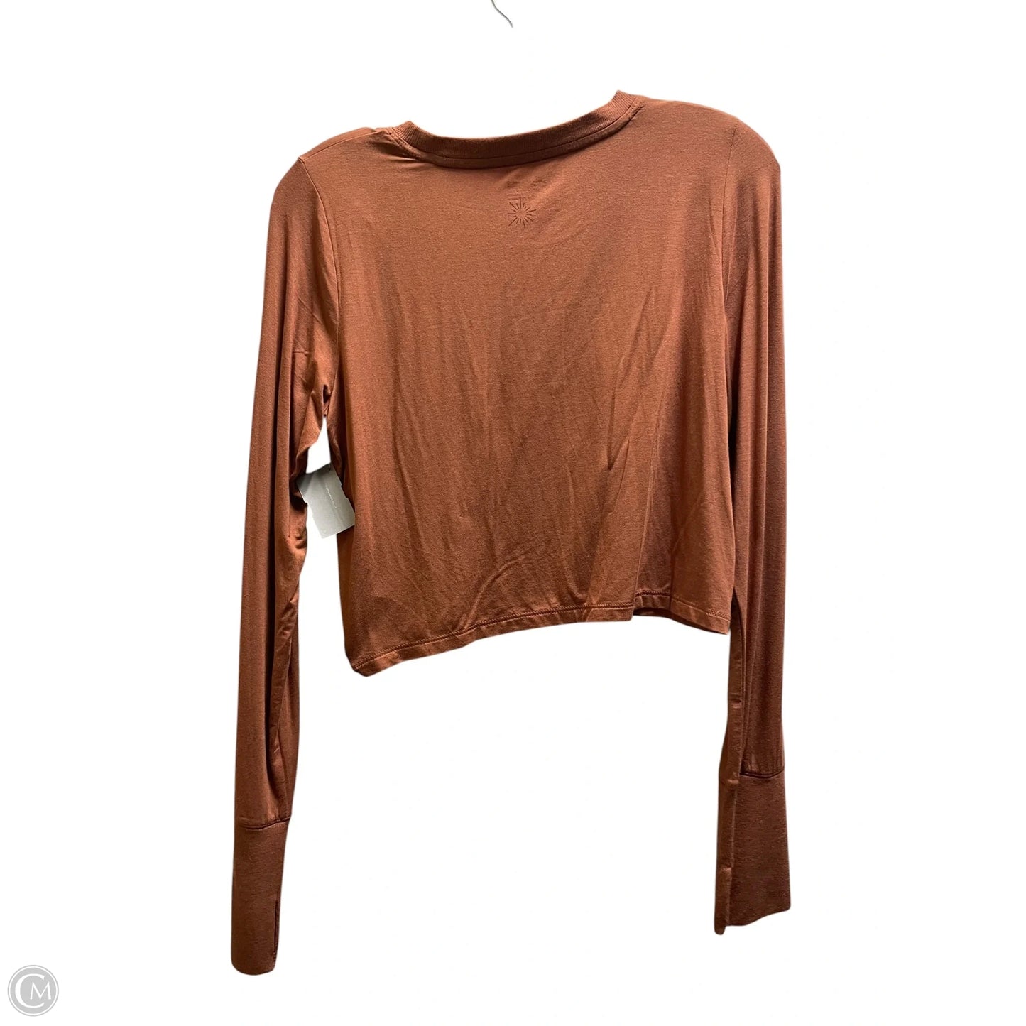 Top Long Sleeve By Aerie In Brown, Size: M