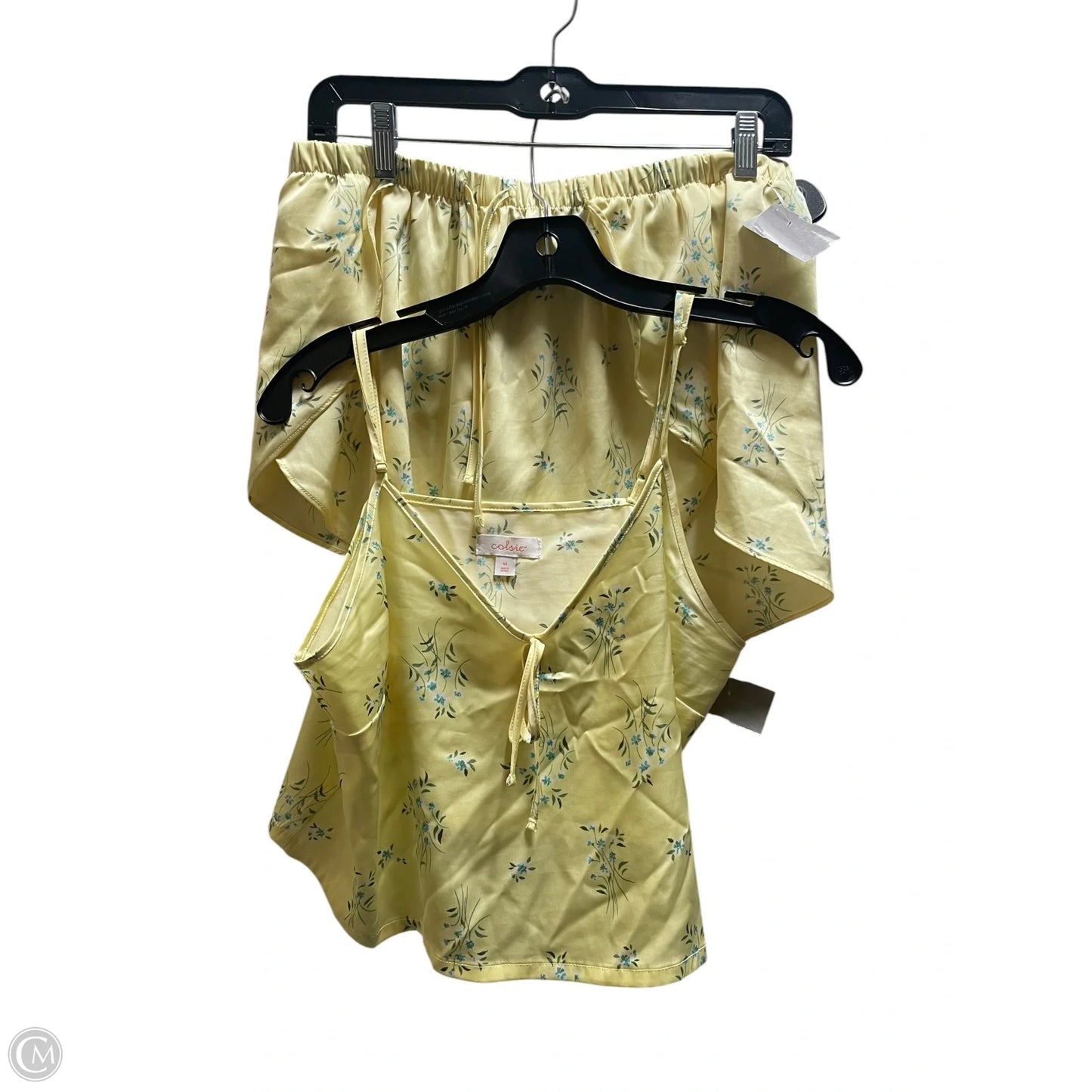 Shorts Set By Colsie In Yellow, Size: M