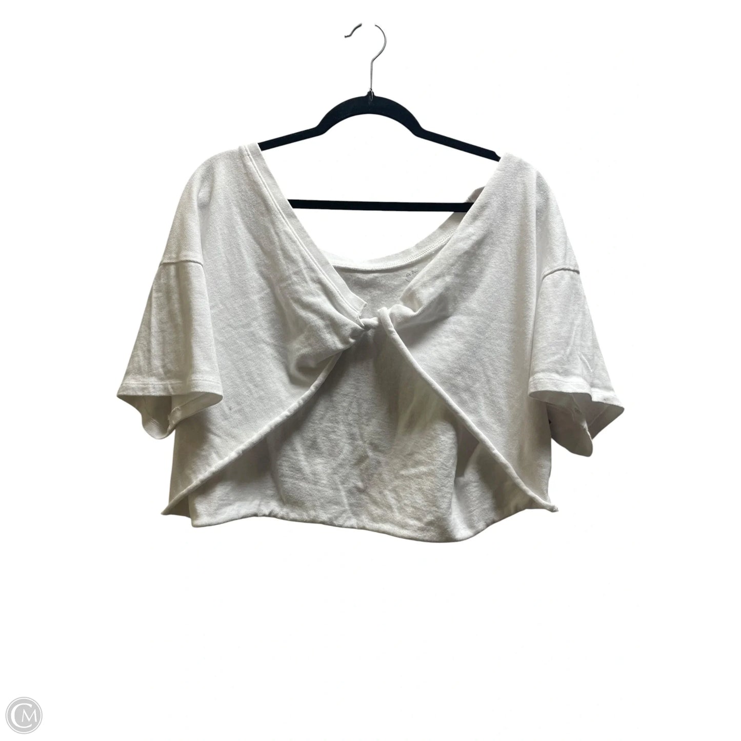 Top Short Sleeve By Aerie In White, Size: Xl