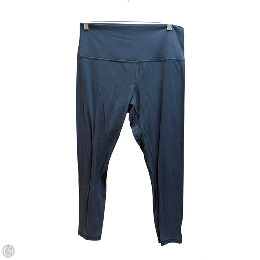 Athletic Leggings By Lululemon In Blue, Size: 12