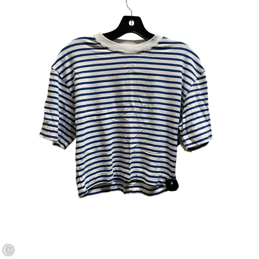 Top Short Sleeve By Abercrombie And Fitch In Blue, Size: S