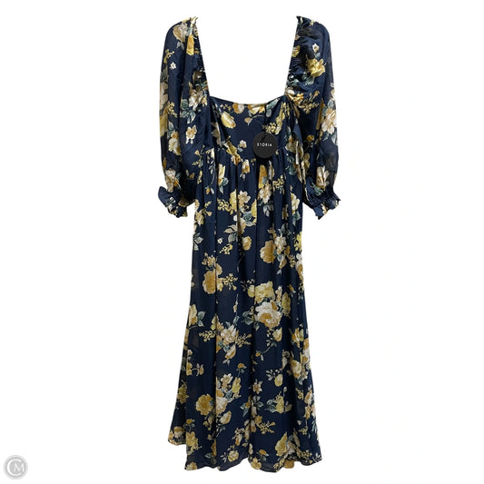 Dress Casual Maxi By Storia In Blue, Size: S