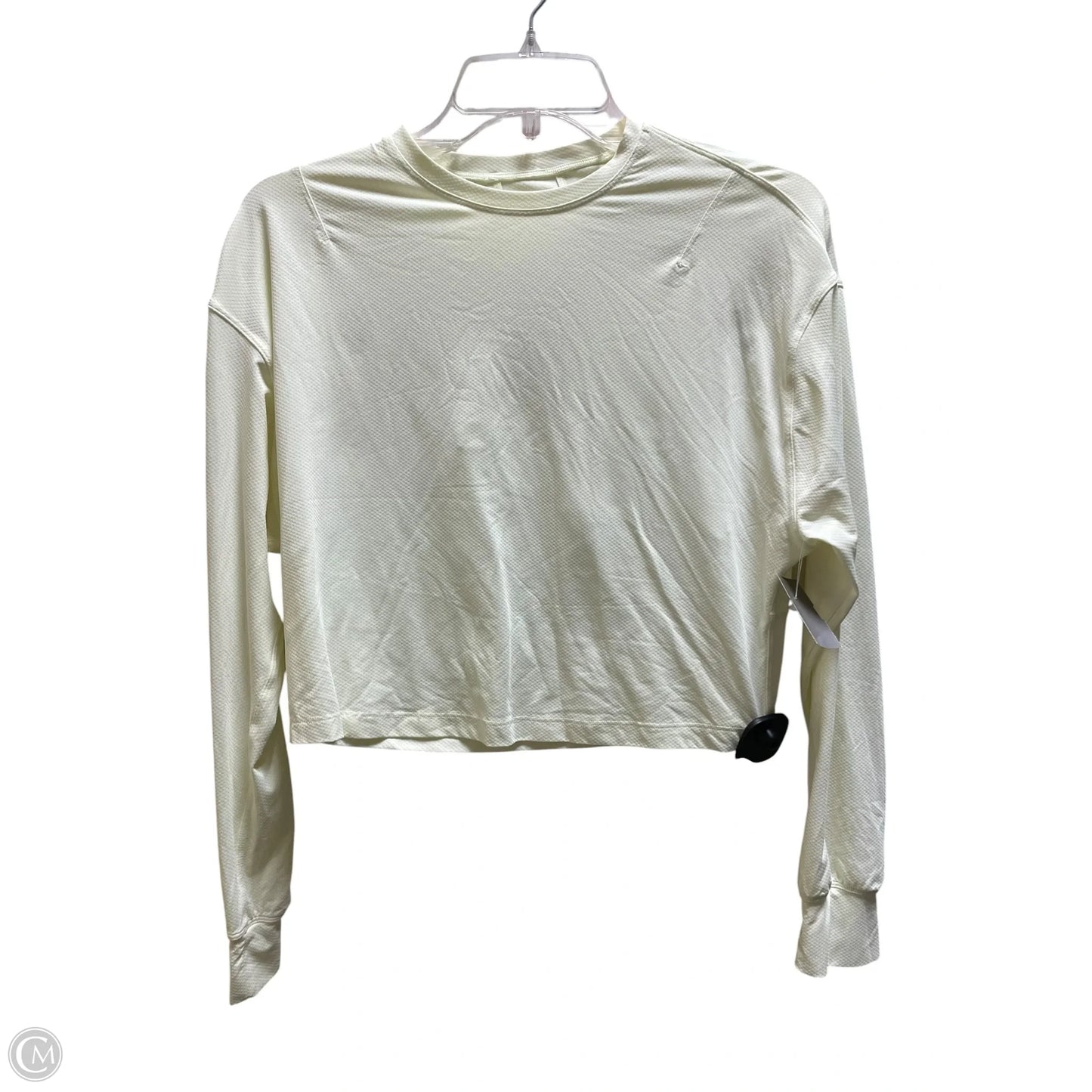 Athletic Top Long Sleeve Crewneck By Lululemon In Yellow, Size: 6