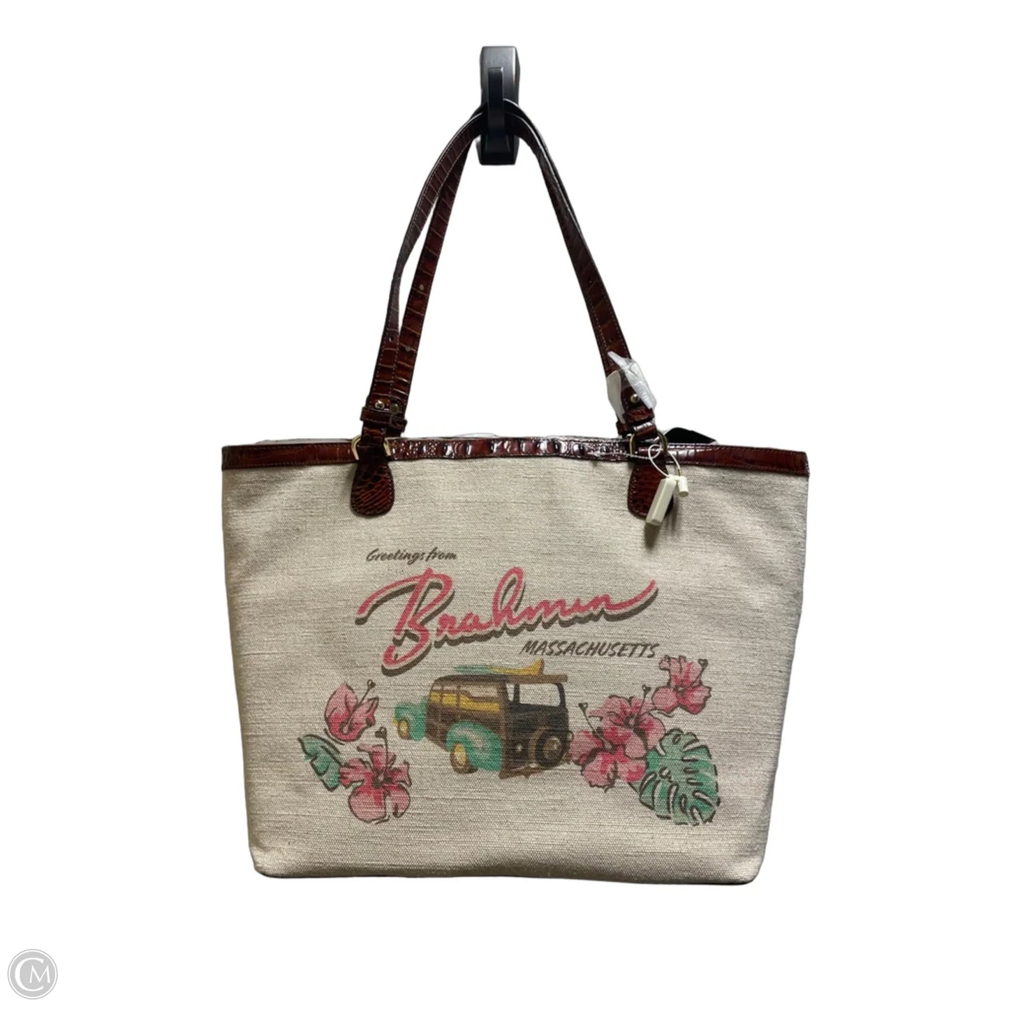 Handbag Designer By Brahmin, Size: Large