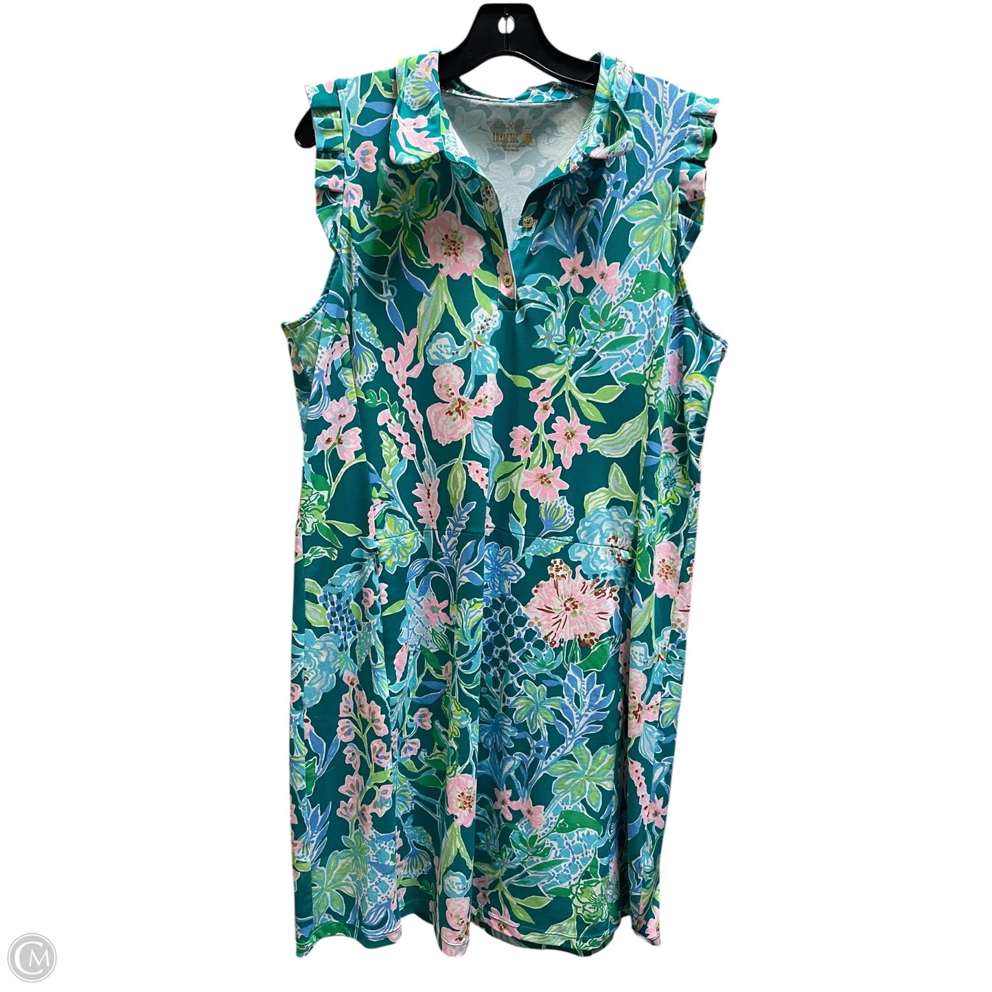 Dress Casual Maxi By Lilly Pulitzer In Green, Size: Xl