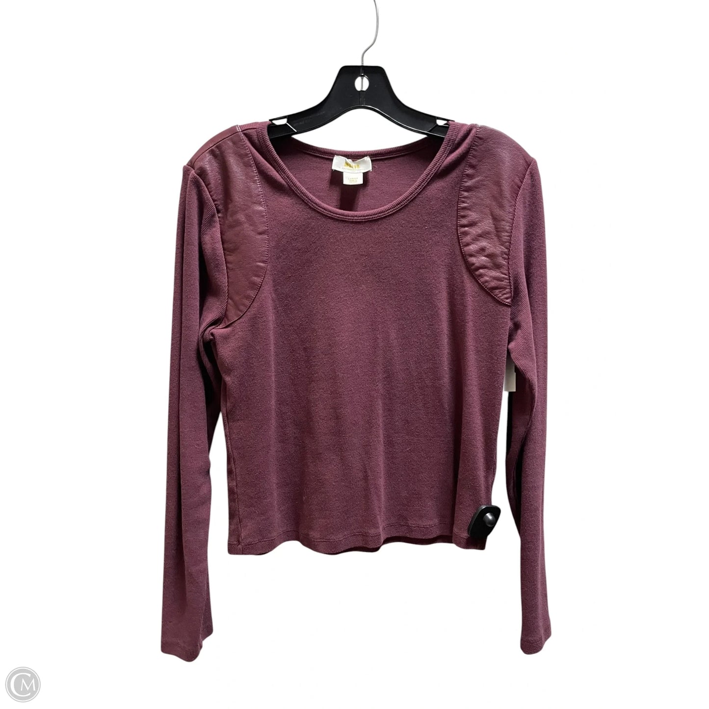Top Long Sleeve By Maeve In Maroon, Size: L