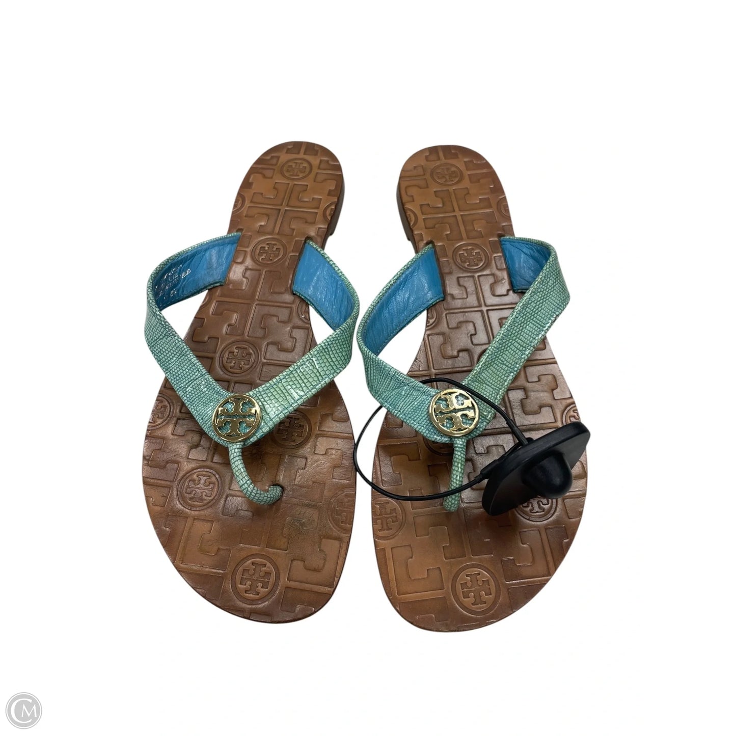 Sandals Designer By Tory Burch In Green, Size: 8