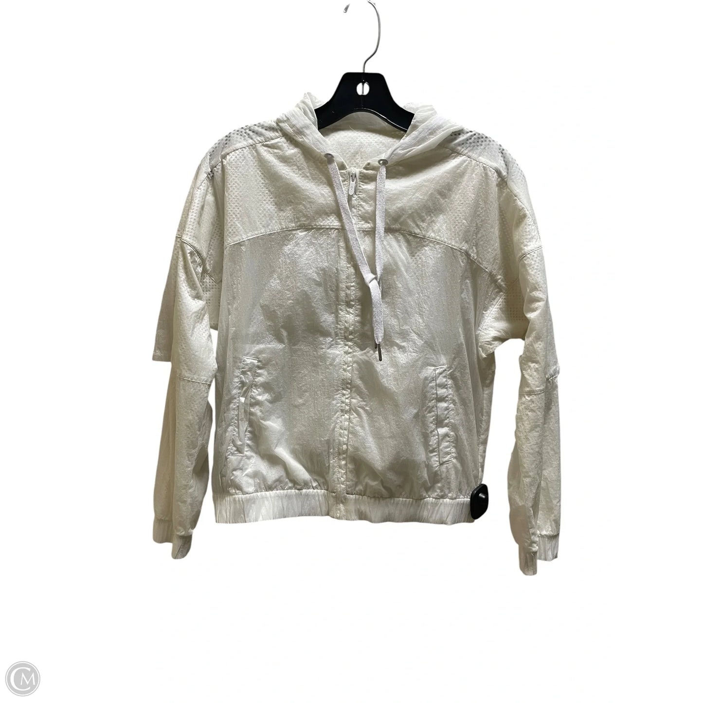 Athletic Jacket By Lululemon In White, Size: 6