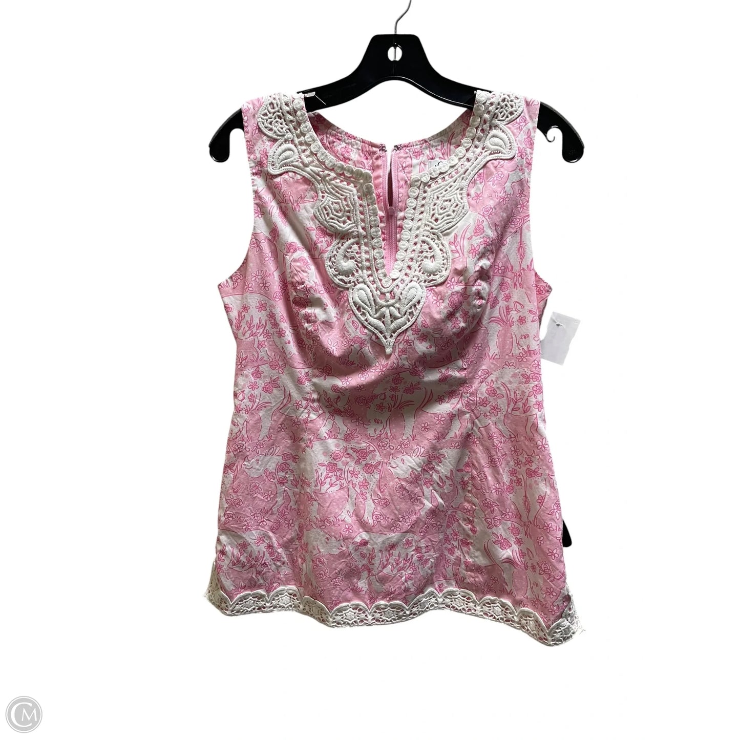 Top Sleeveless Designer By Lilly Pulitzer In Pink, Size: 6