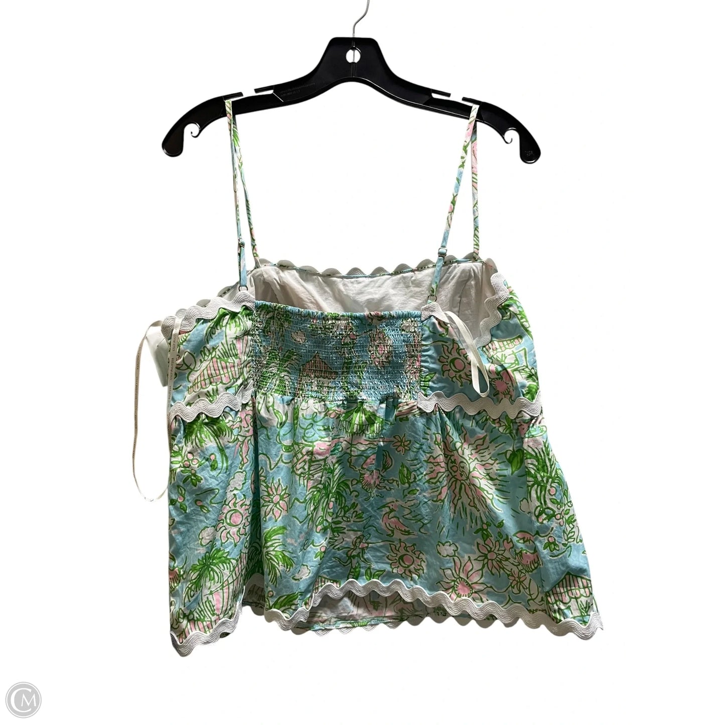 Top Sleeveless Designer By Lilly Pulitzer In Blue, Size: 14