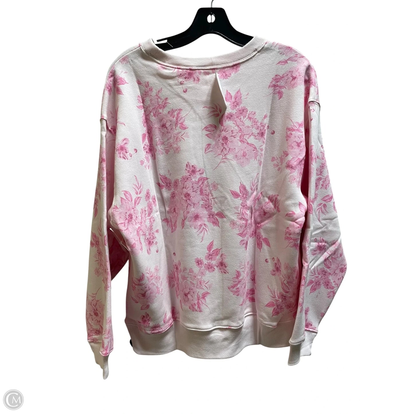Sweatshirt Collar By Gap In Pink, Size: L
