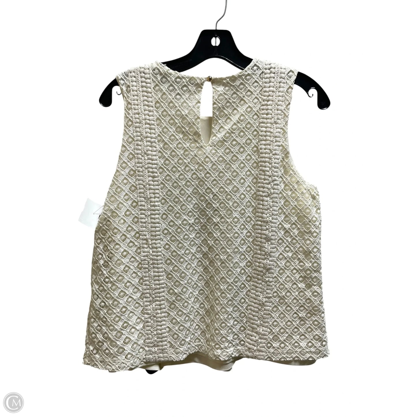 Top Sleeveless By Banana Republic In White, Size: S
