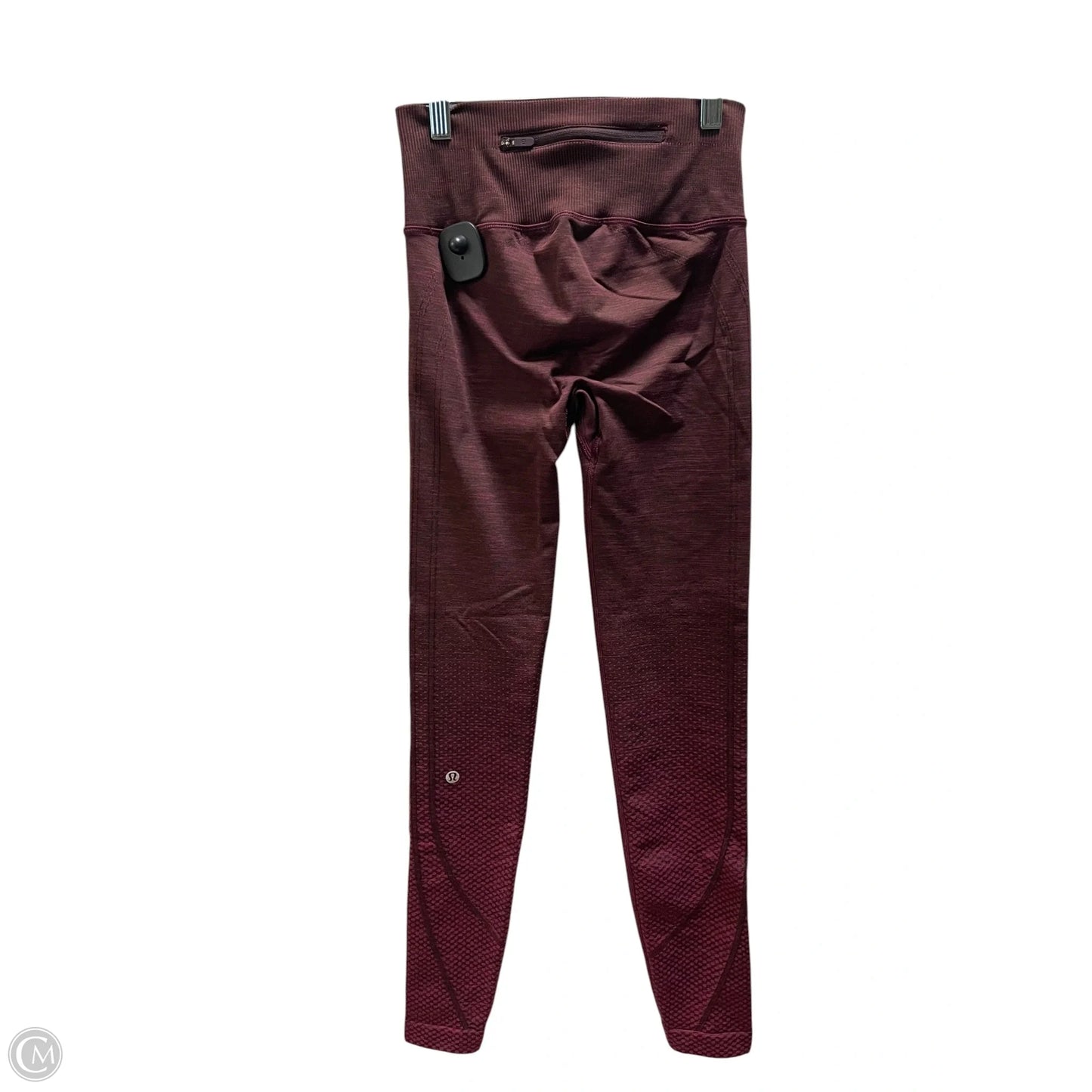 Athletic Leggings By Lululemon In Maroon, Size: 4