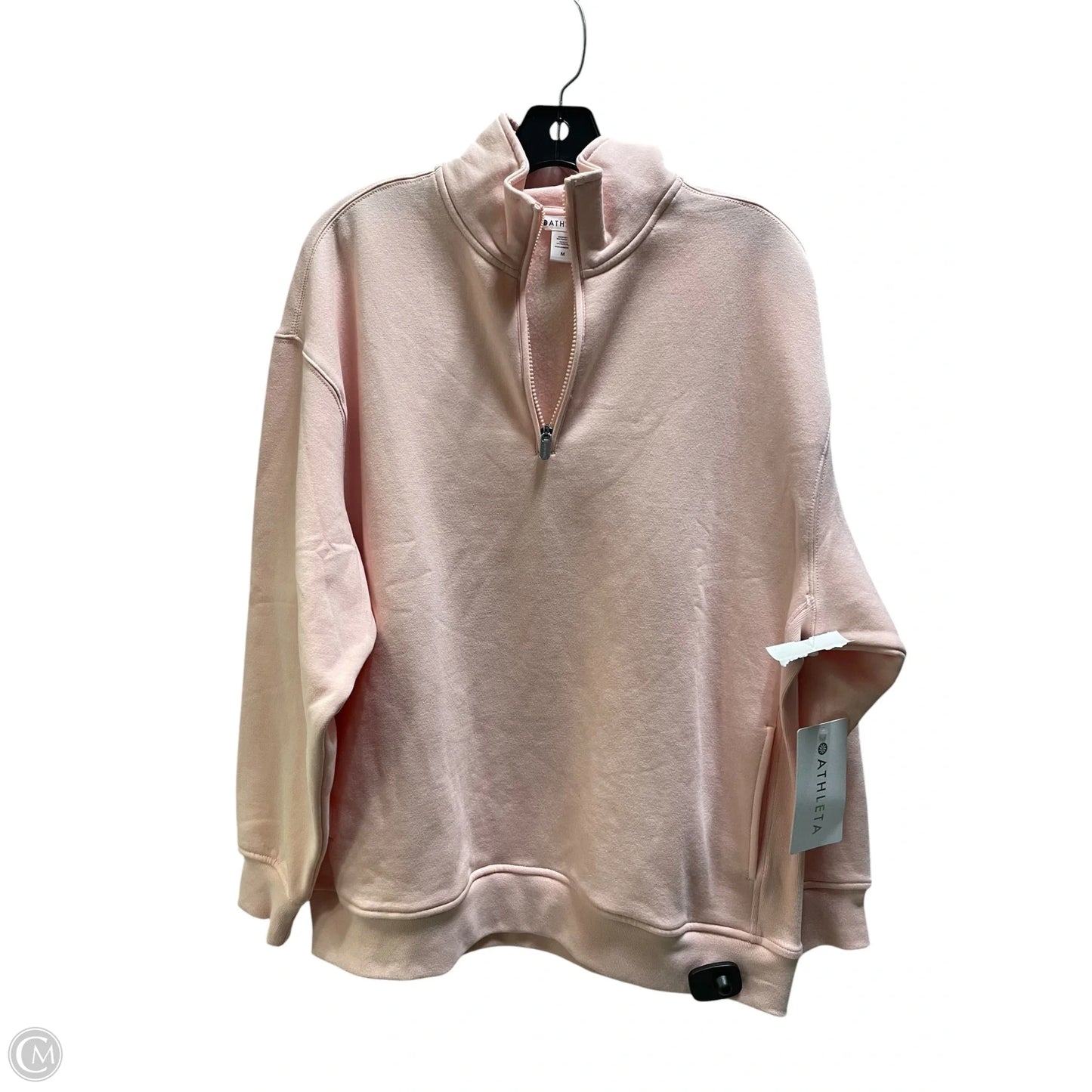 Sweatshirt Collar By Athleta In Pink, Size: M