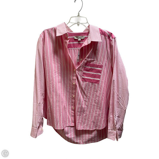 Top Long Sleeve By Loft In Pink, Size: M