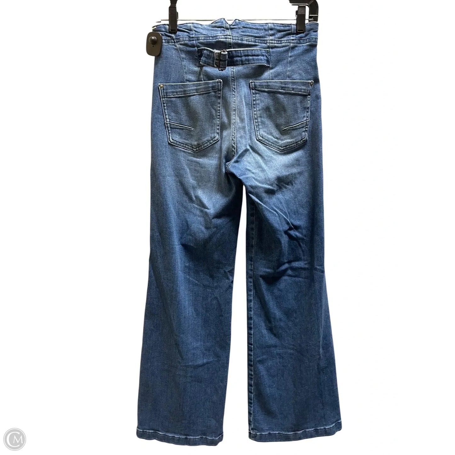 Jeans Flared By Pilcro In Blue Denim, Size: S