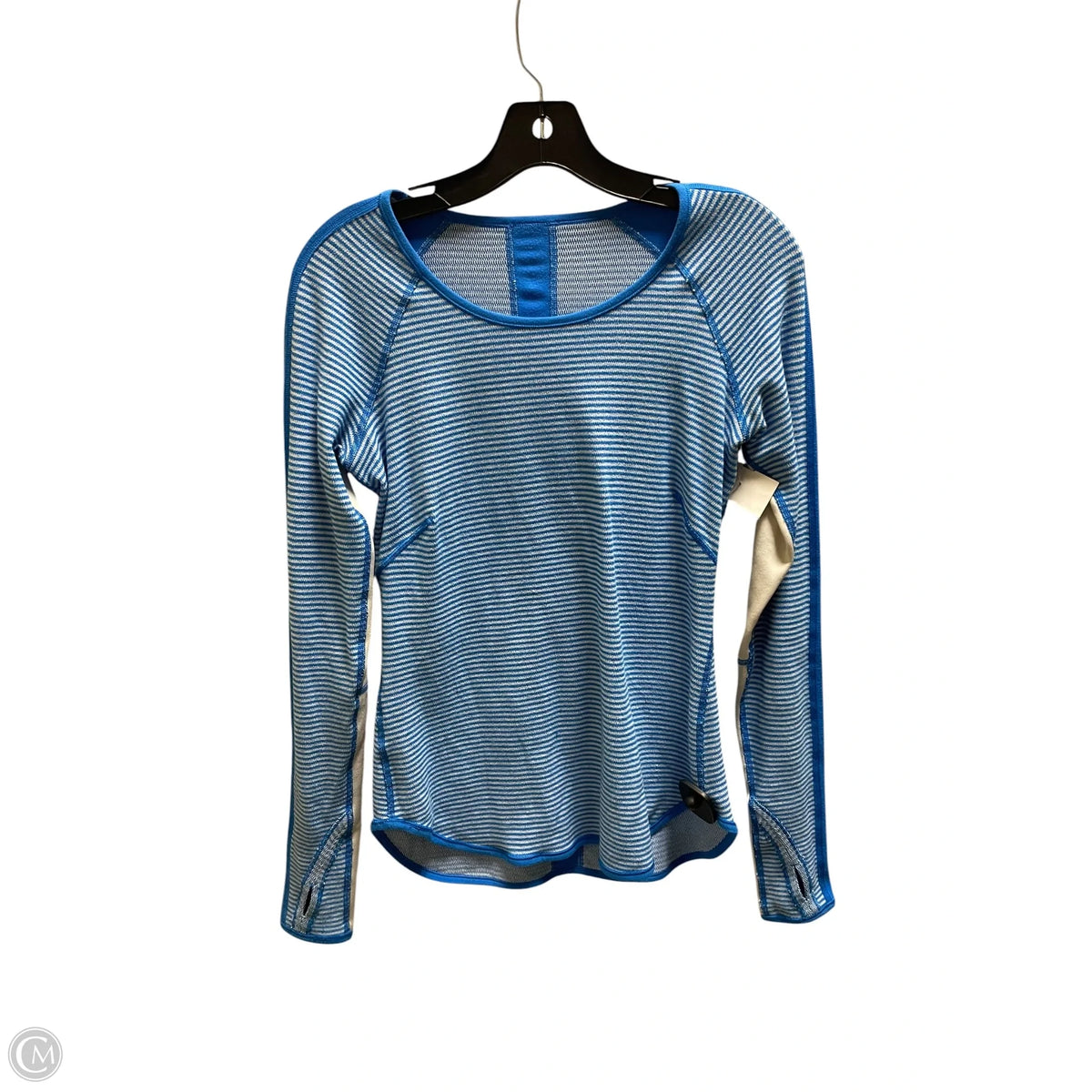 Top Long Sleeve By Lululemon In Blue, Size: L