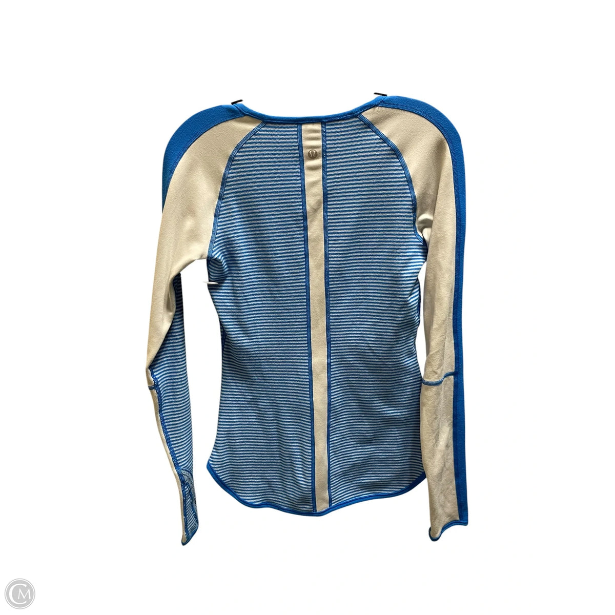 Top Long Sleeve By Lululemon In Blue, Size: L