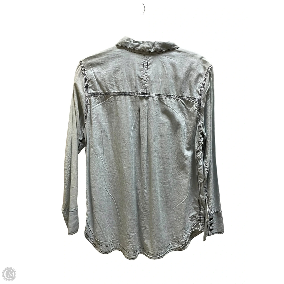 Top Long Sleeve By Free People In Blue Denim, Size: M