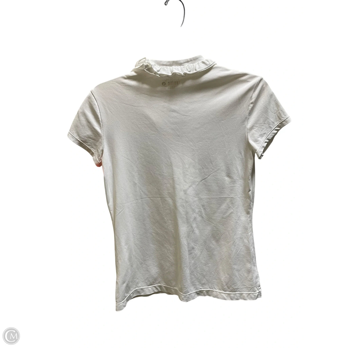 Top Short Sleeve Designer By Lilly Pulitzer In White, Size: S