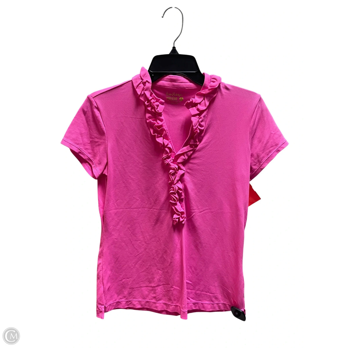 Top Short Sleeve Designer By Lilly Pulitzer In Pink, Size: S