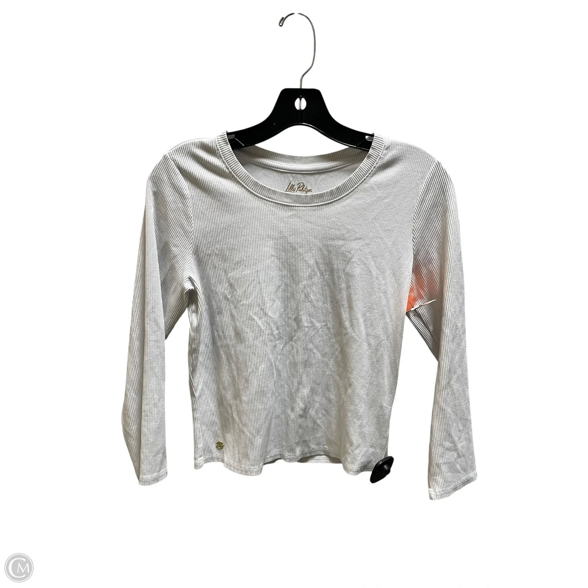 Top Long Sleeve Designer By Lilly Pulitzer In White, Size: M