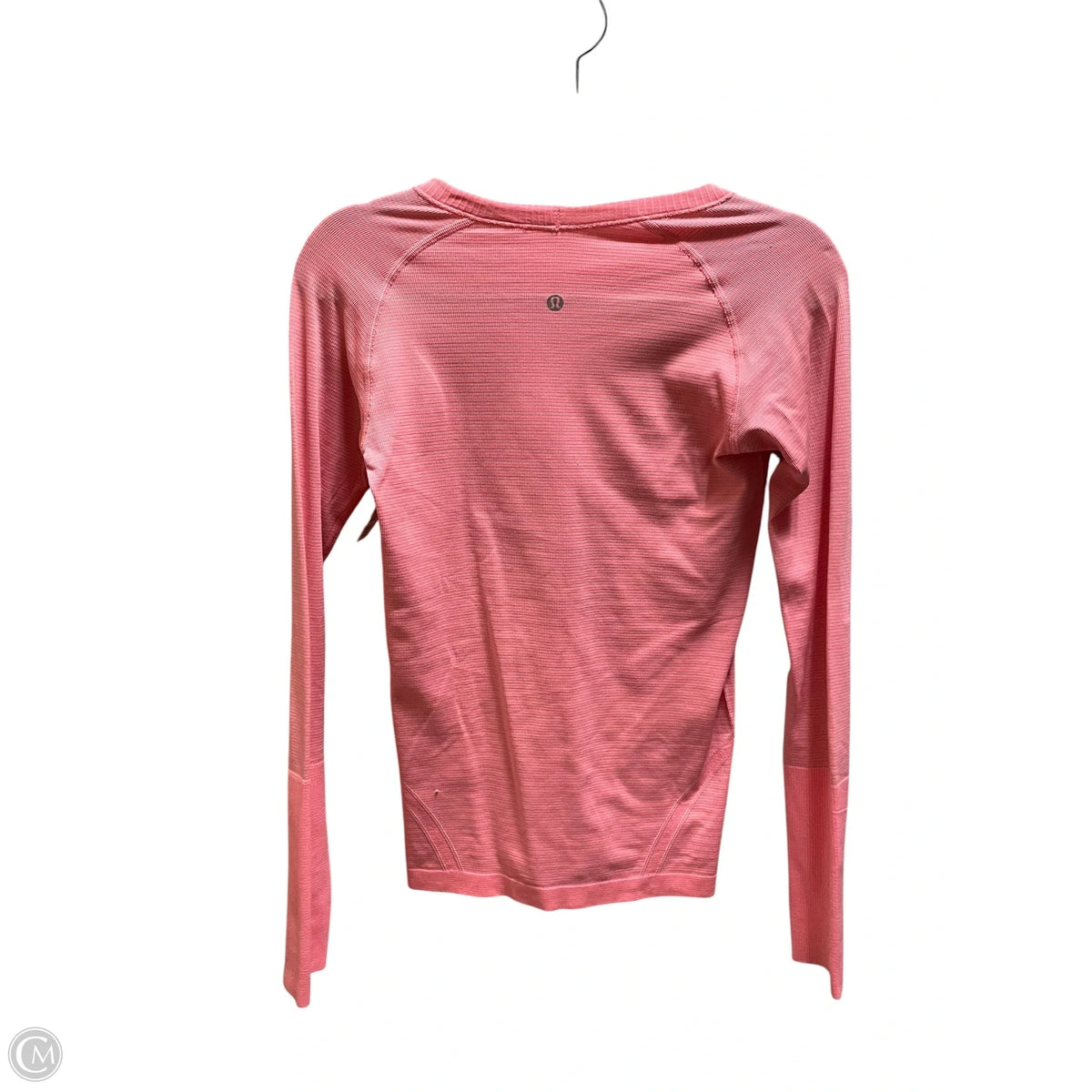Athletic Top Long Sleeve Collar By Lululemon In Pink, Size: 6