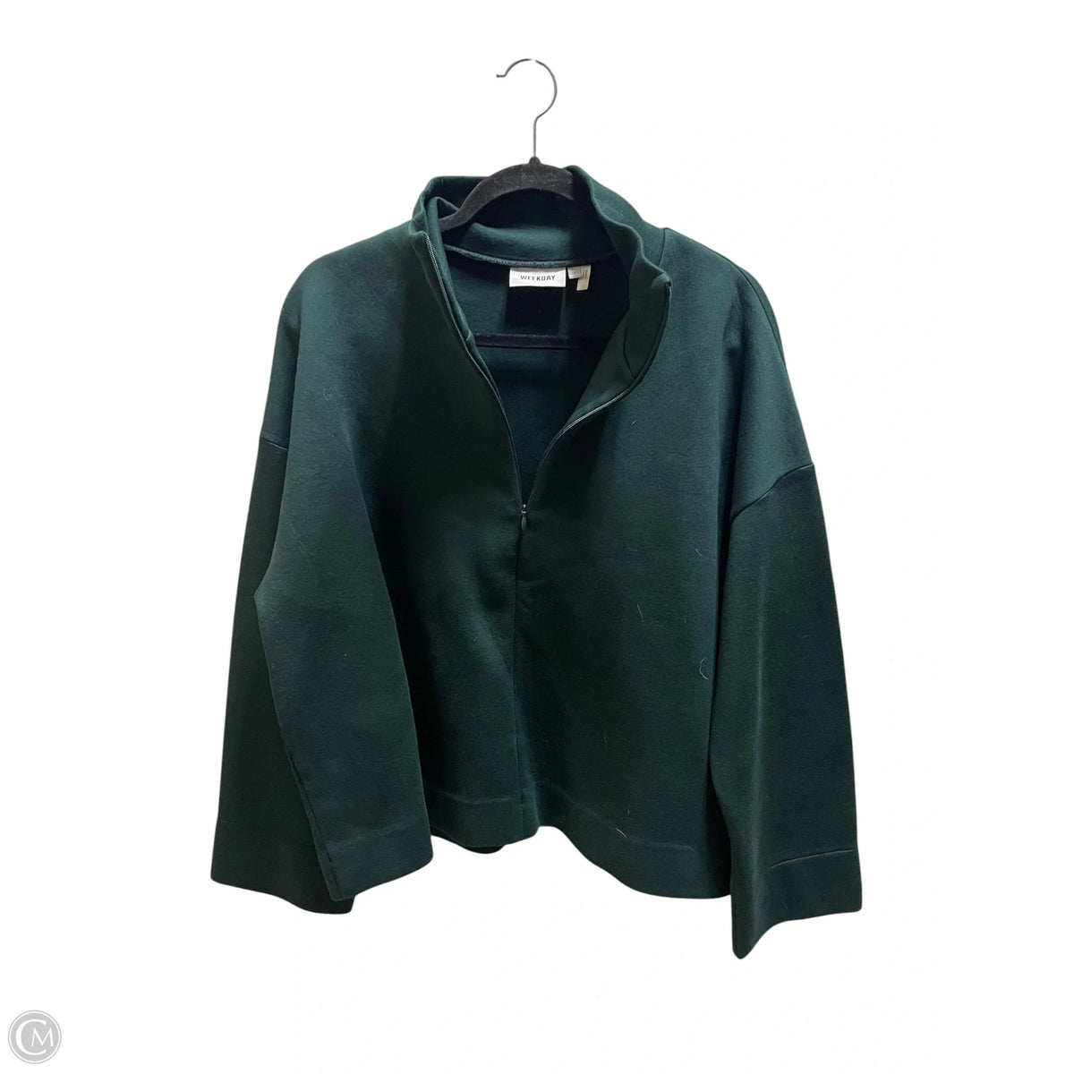 Sweatshirt Collar By Clothes Mentor In Green, Size: S