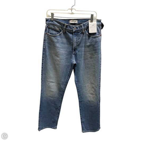 Jeans Straight By Madewell In Blue Denim, Size: 8