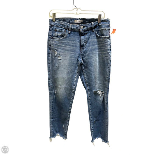 Jeans Straight By Moussy In Blue Denim, Size: 8