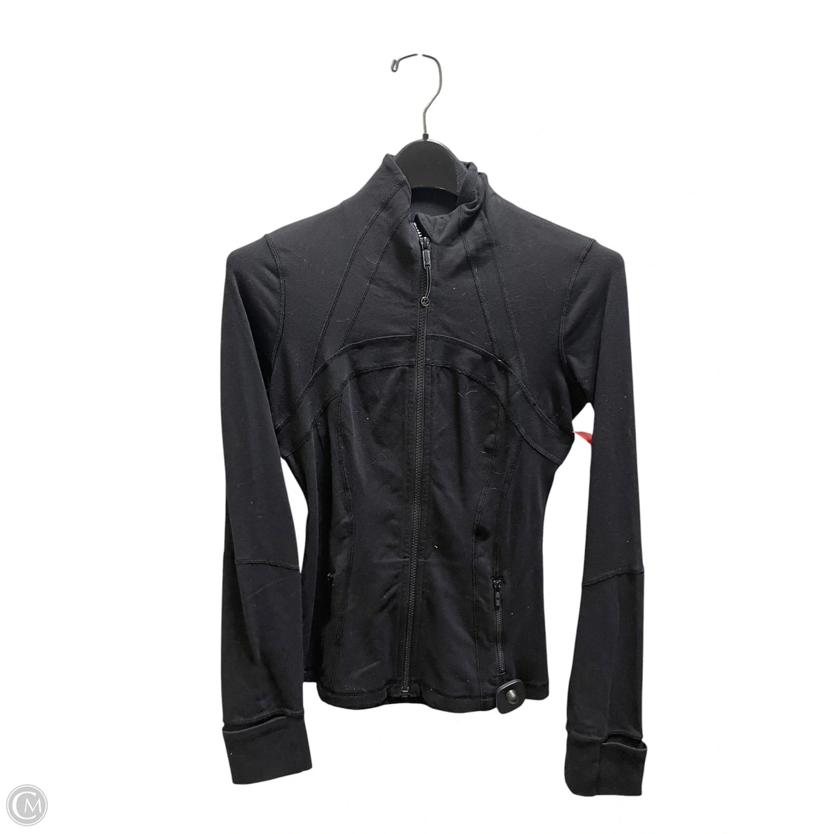 Athletic Jacket By Lululemon In Black, Size: 4