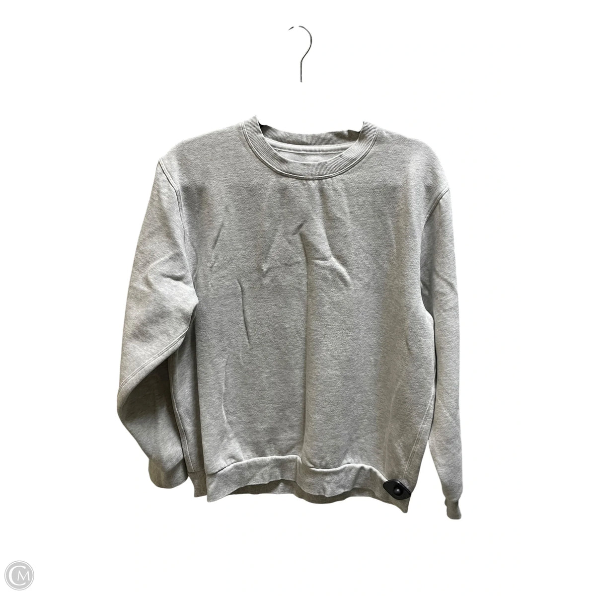 Athletic Sweatshirt Crewneck By Lululemon In Grey, Size: S